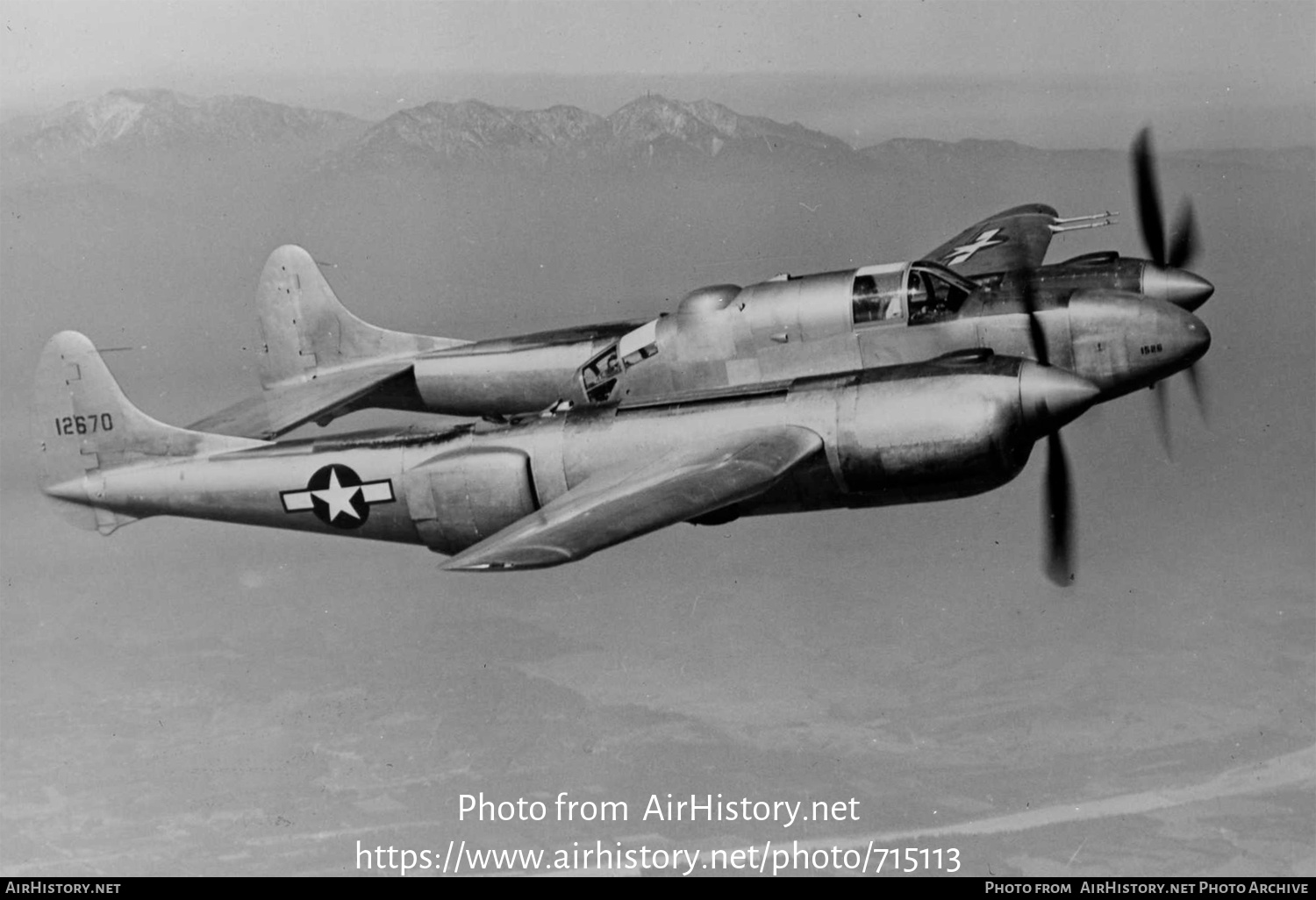 Aircraft Photo of 41-2670 / 12670 | Lockheed XP-58 Chain Lightning | USA - Air Force | AirHistory.net #715113