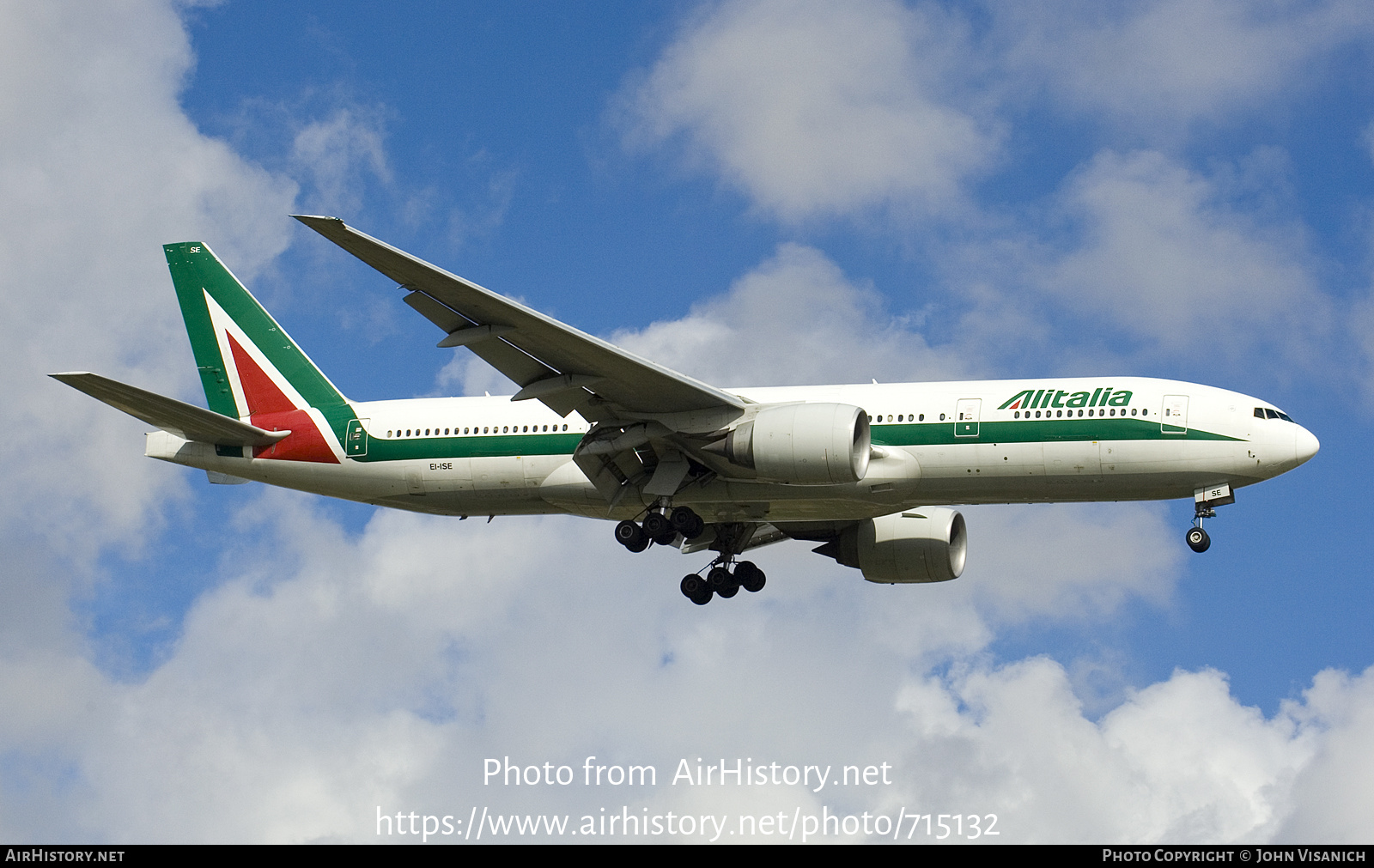 Aircraft Photo of EI-ISE | Boeing 777-243/ER | Alitalia | AirHistory.net #715132