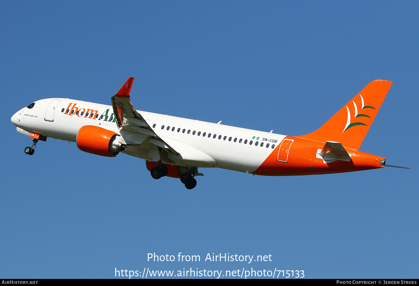 Aircraft Photo of 5N-CDB | Airbus A220-371 (BD-500-1A11) | Ibom Air | AirHistory.net #715133