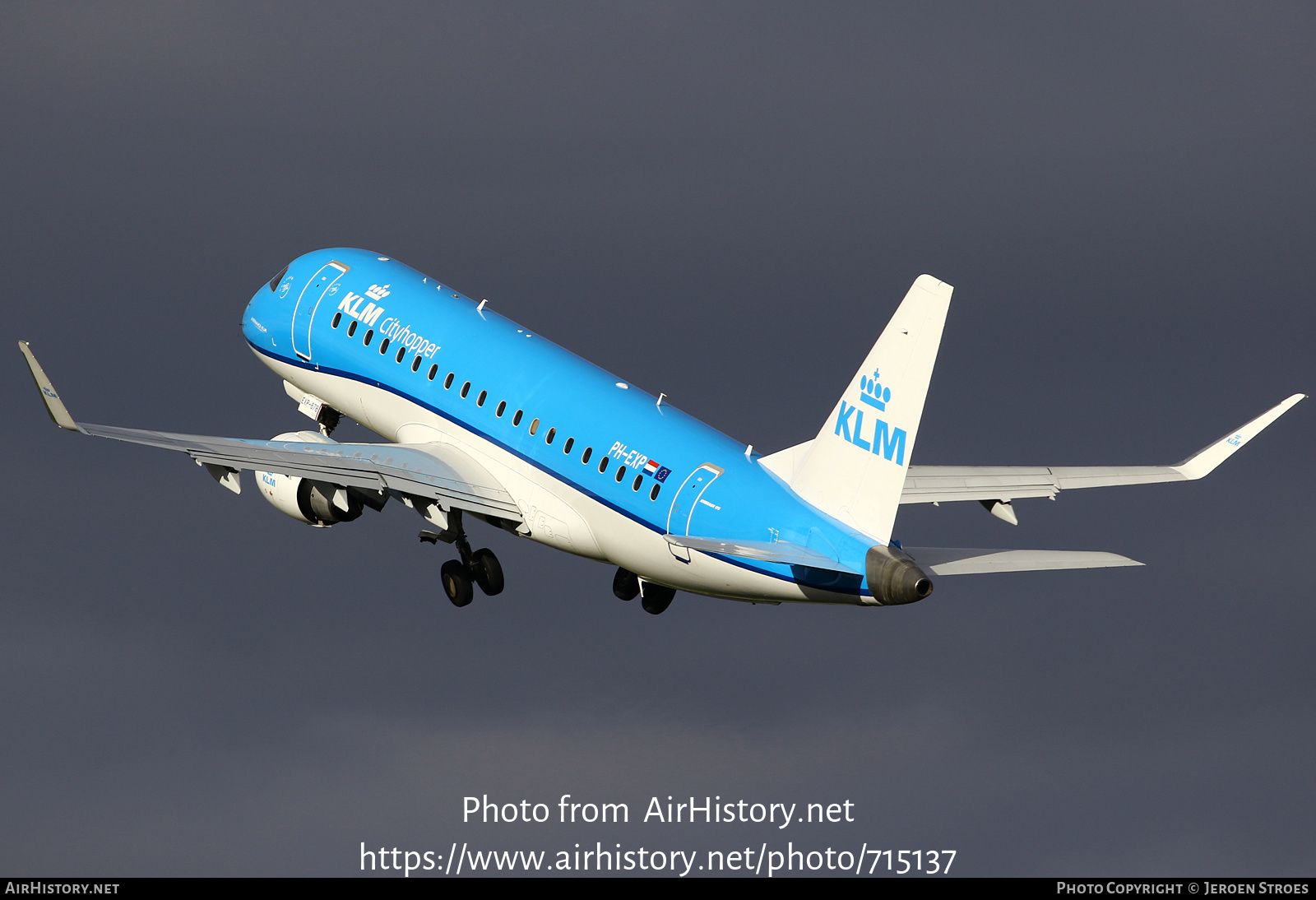 Aircraft Photo of PH-EXP | Embraer 175STD (ERJ-170-200STD) | KLM Cityhopper | AirHistory.net #715137