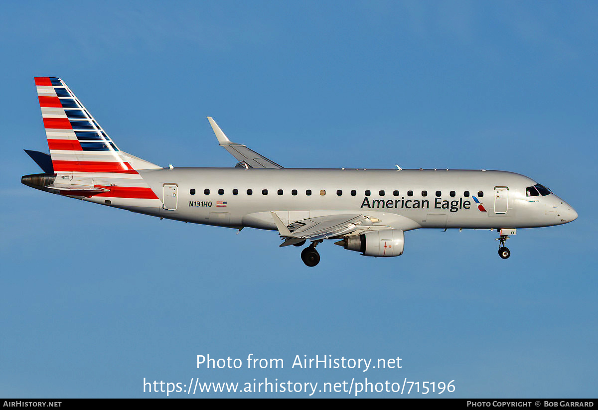 Aircraft Photo of N131HQ | Embraer 175LR (ERJ-170-200LR) | American Eagle | AirHistory.net #715196