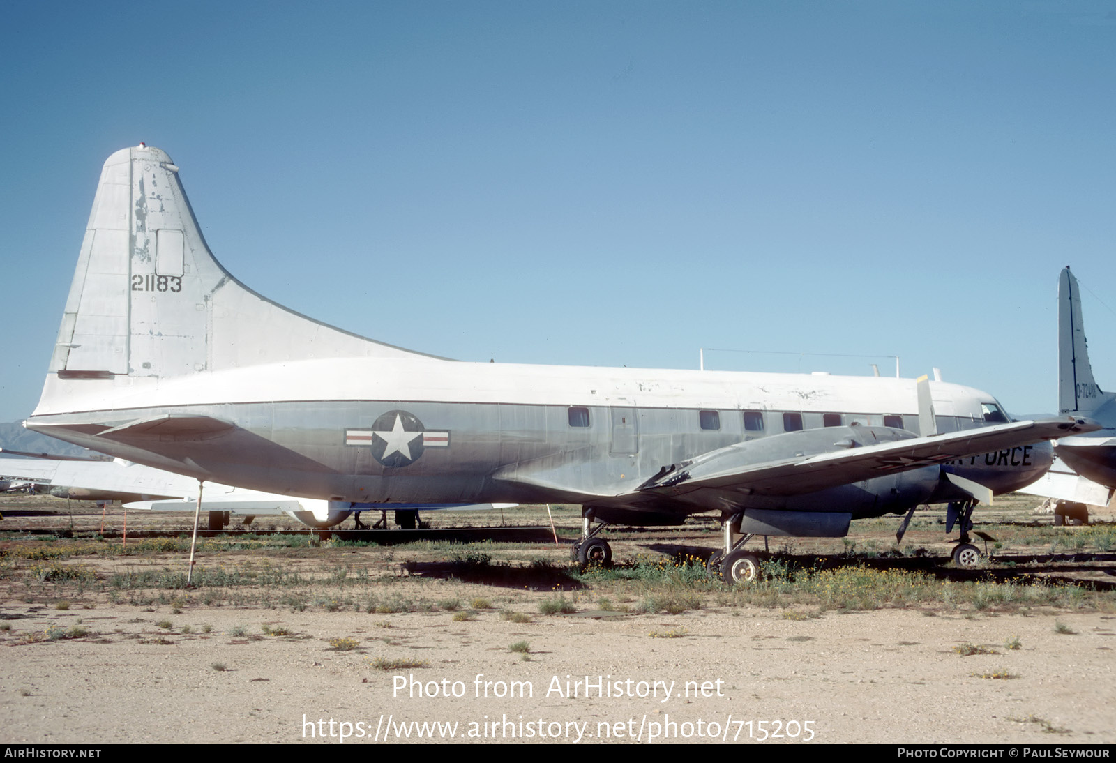 Aircraft Photo of 52-1183 / 21183 | Convair VT-29D | USA - Air Force | AirHistory.net #715205