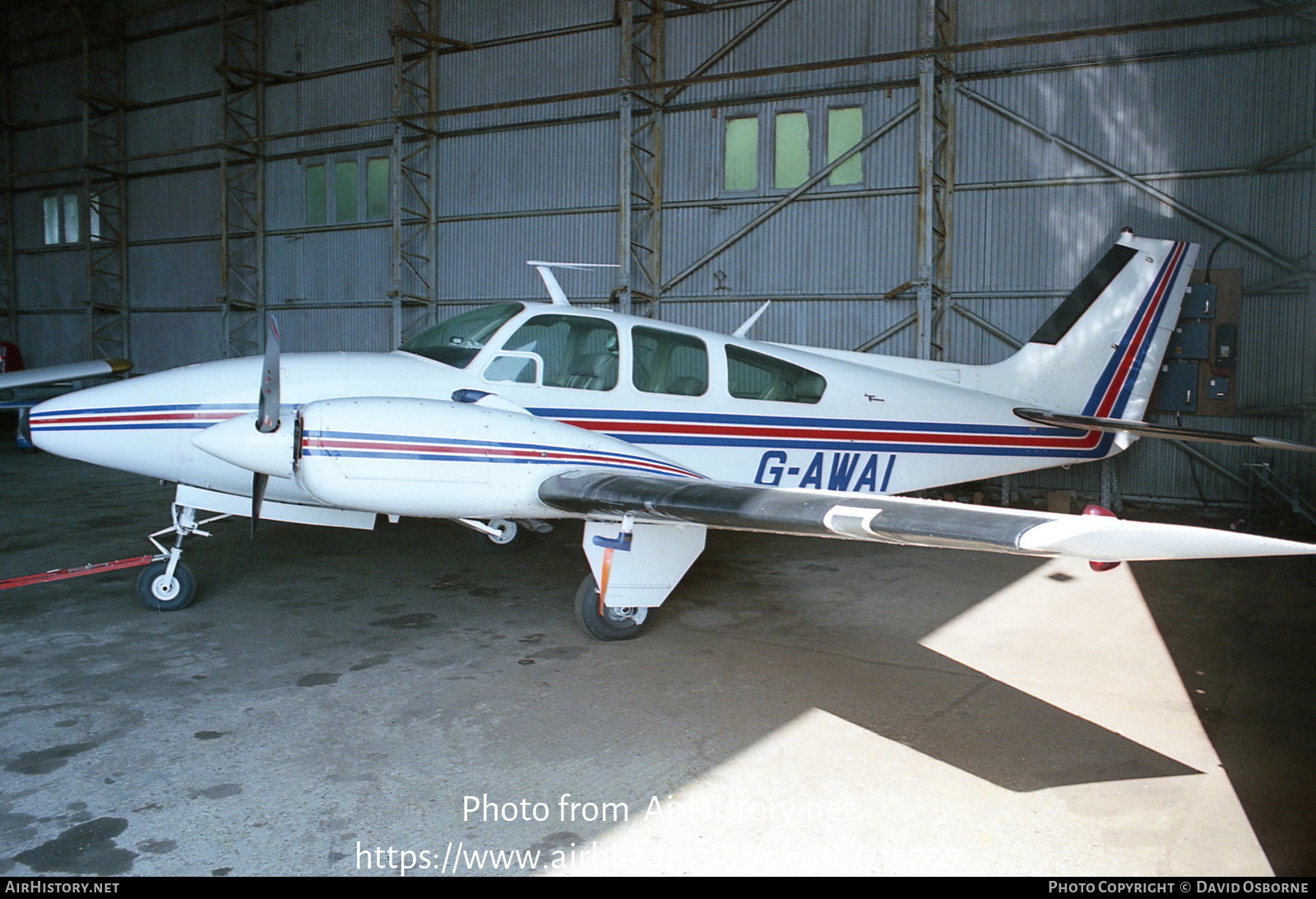 Aircraft Photo of G-AWAI | Beech D55 Baron | AirHistory.net #715207