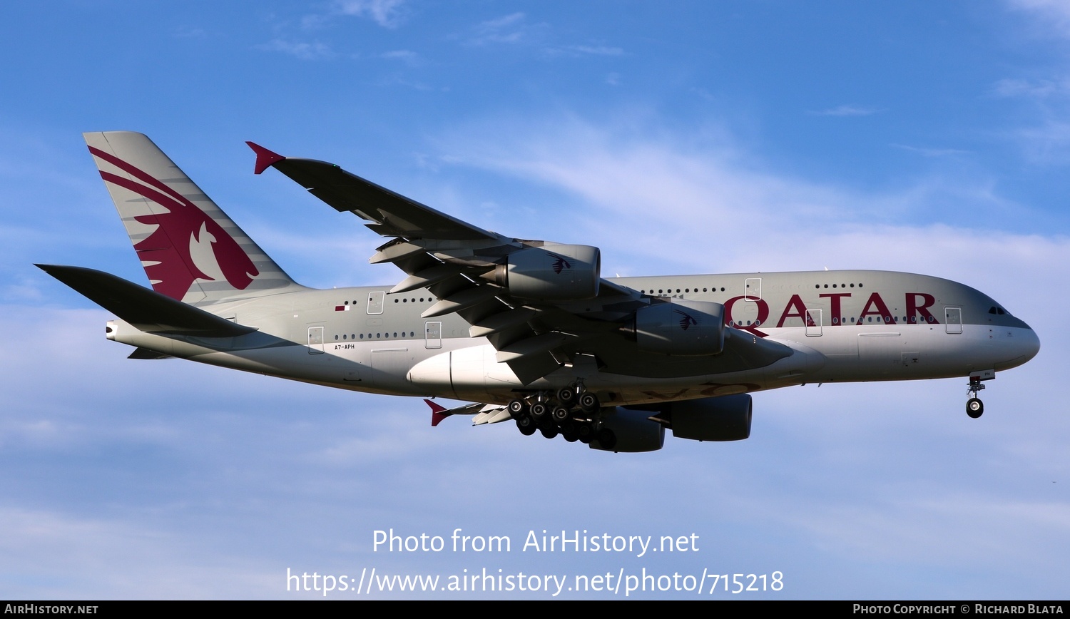 Aircraft Photo of A7-APH | Airbus A380-861 | Qatar Airways | AirHistory.net #715218