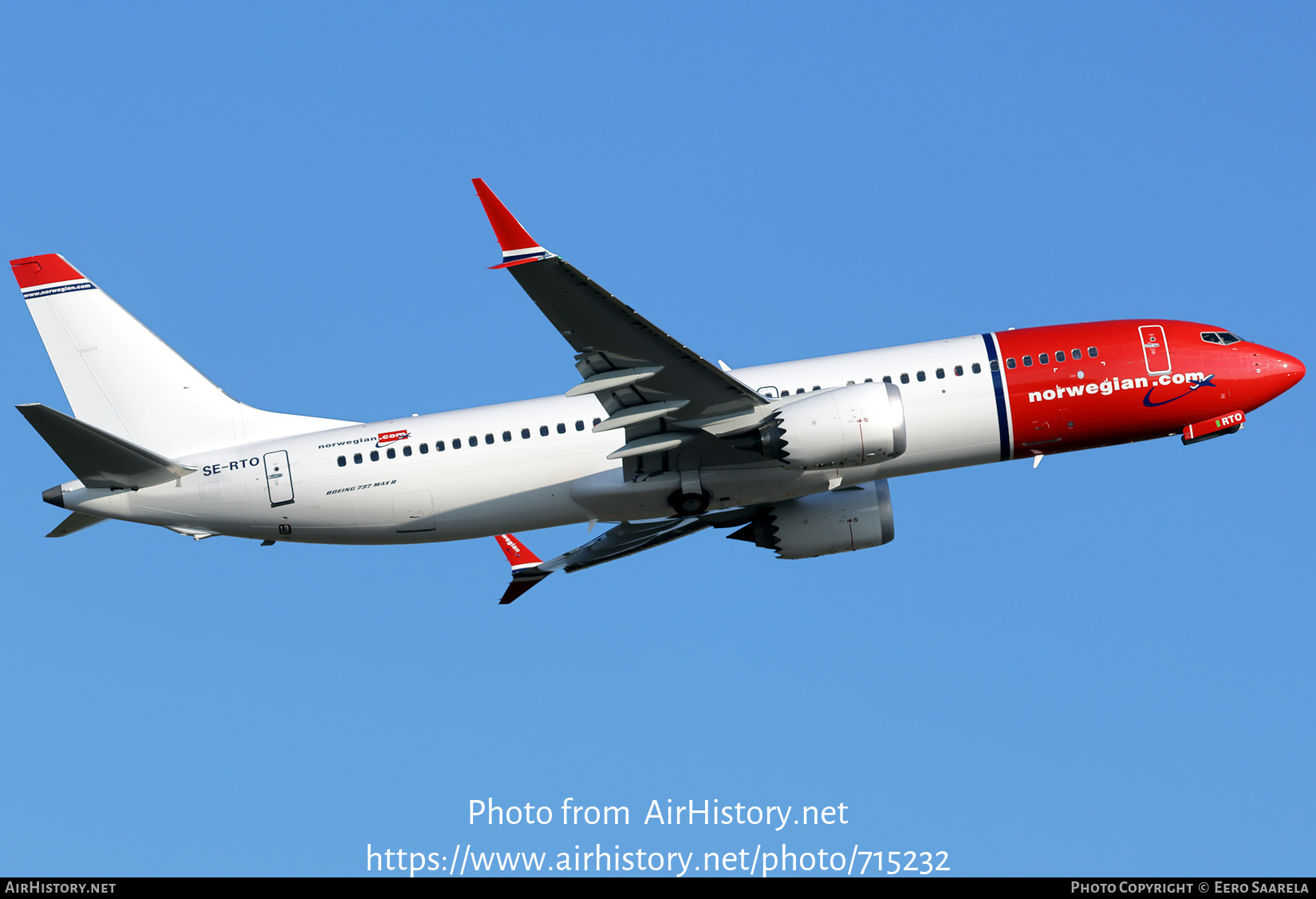 Aircraft Photo of SE-RTO | Boeing 737-8 Max 8 | Norwegian | AirHistory.net #715232