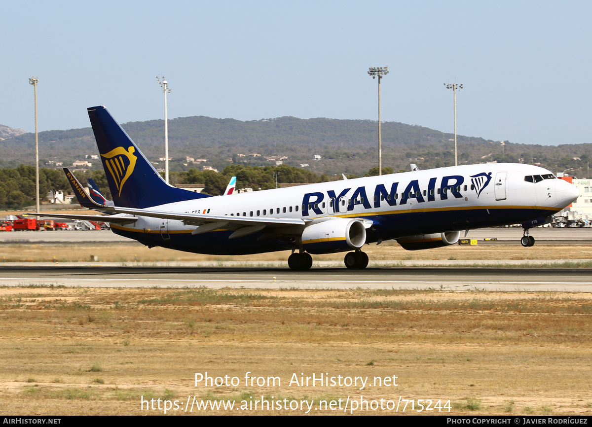 Aircraft Photo of EI-FTS | Boeing 737-800 | Ryanair | AirHistory.net #715244