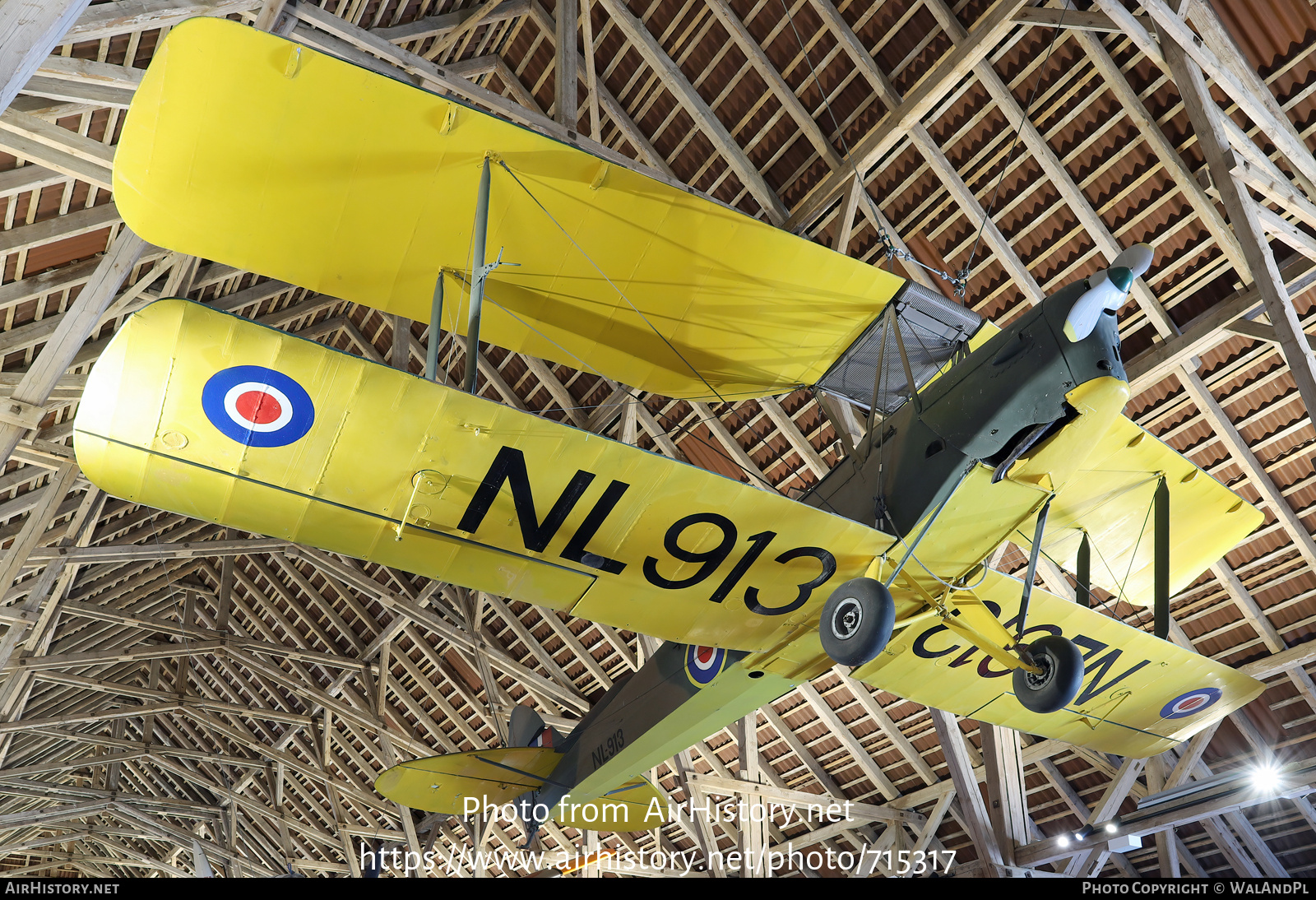 Aircraft Photo of NL913 | De Havilland D.H. 82A Tiger Moth | UK - Air Force | AirHistory.net #715317