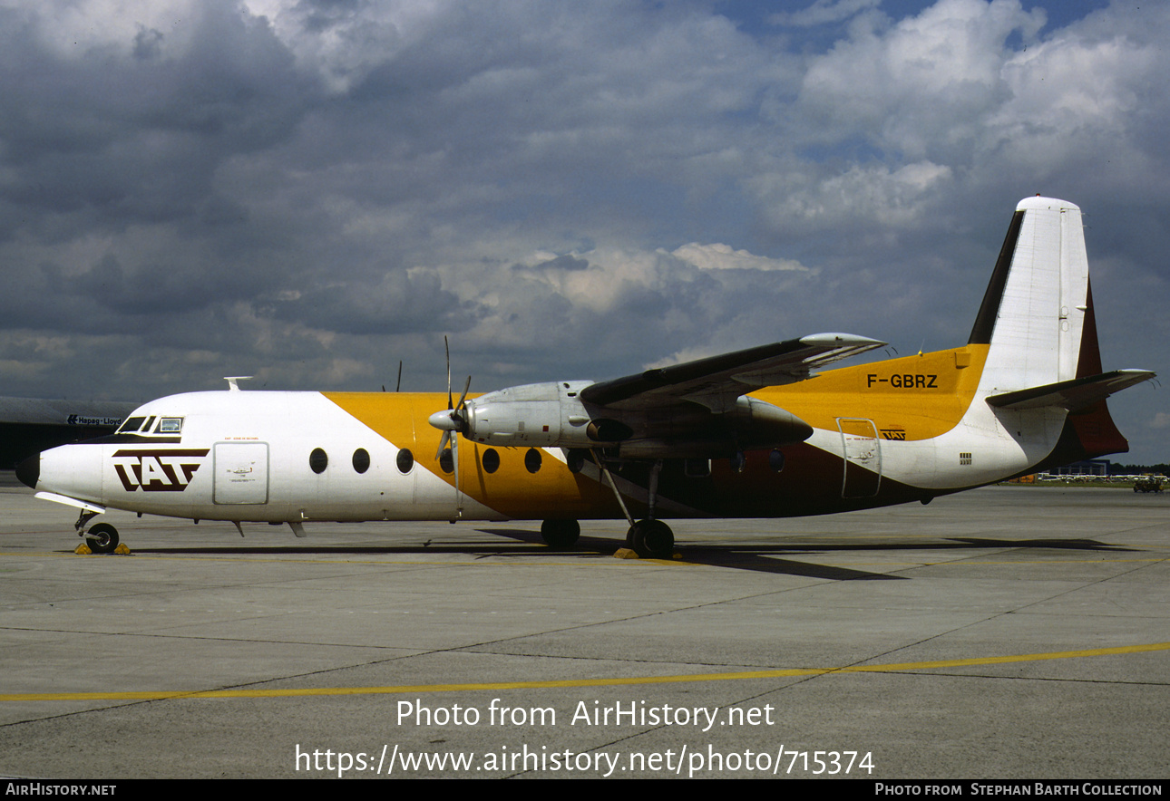 Aircraft Photo of F-GBRZ | Fairchild Hiller FH-227B | TAT - Touraine Air Transport | AirHistory.net #715374