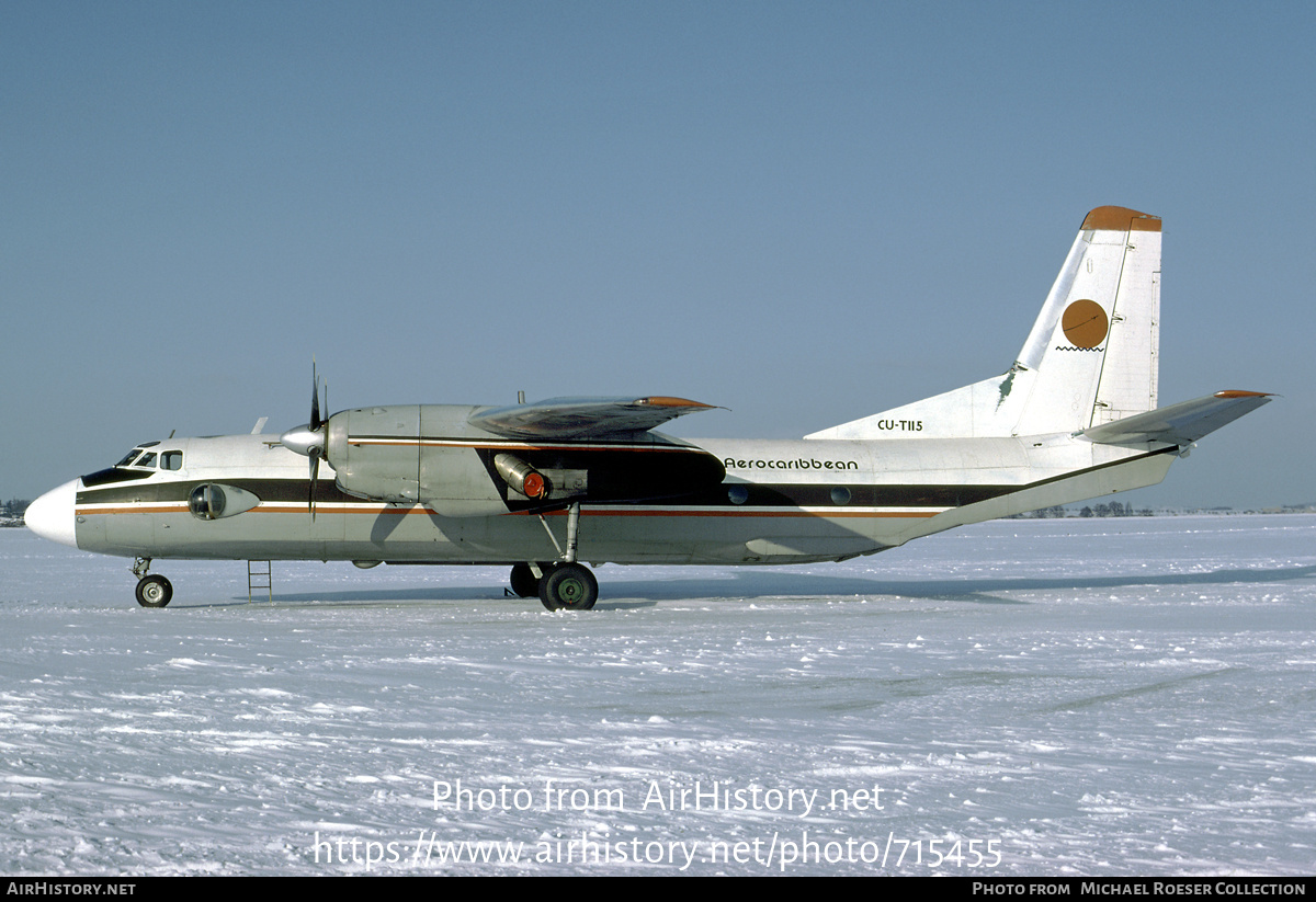 Aircraft Photo of CU-T115 | Antonov An-26 | Aerocaribbean | AirHistory.net #715455