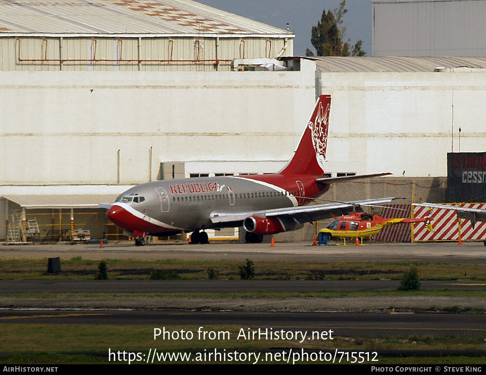 Aircraft Photo of XA-RBD | Boeing 737-2T5/Adv | RepublicAir | AirHistory.net #715512