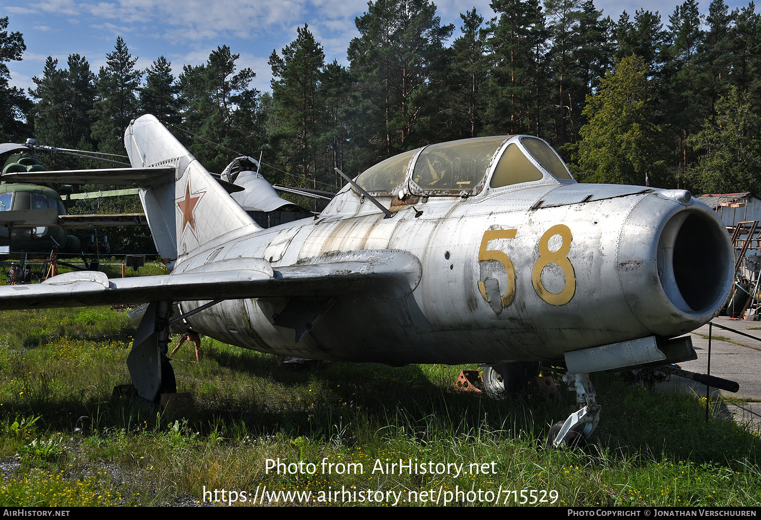 Aircraft Photo of 58 yellow | Mikoyan-Gurevich MiG-15UTI | Soviet Union - Air Force | AirHistory.net #715529