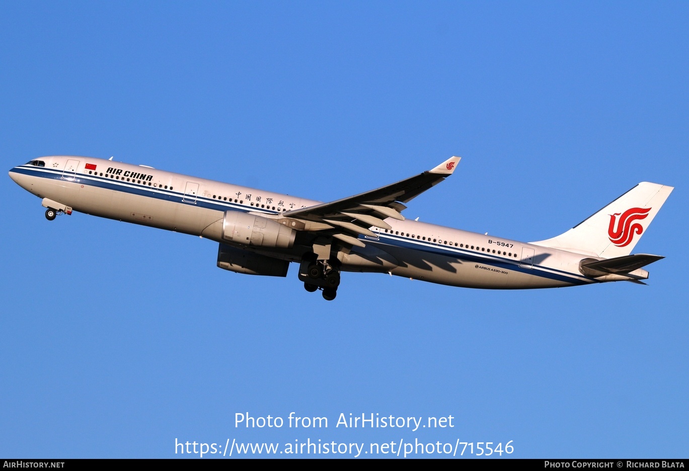 Aircraft Photo of B-5947 | Airbus A330-343E | Air China | AirHistory.net #715546