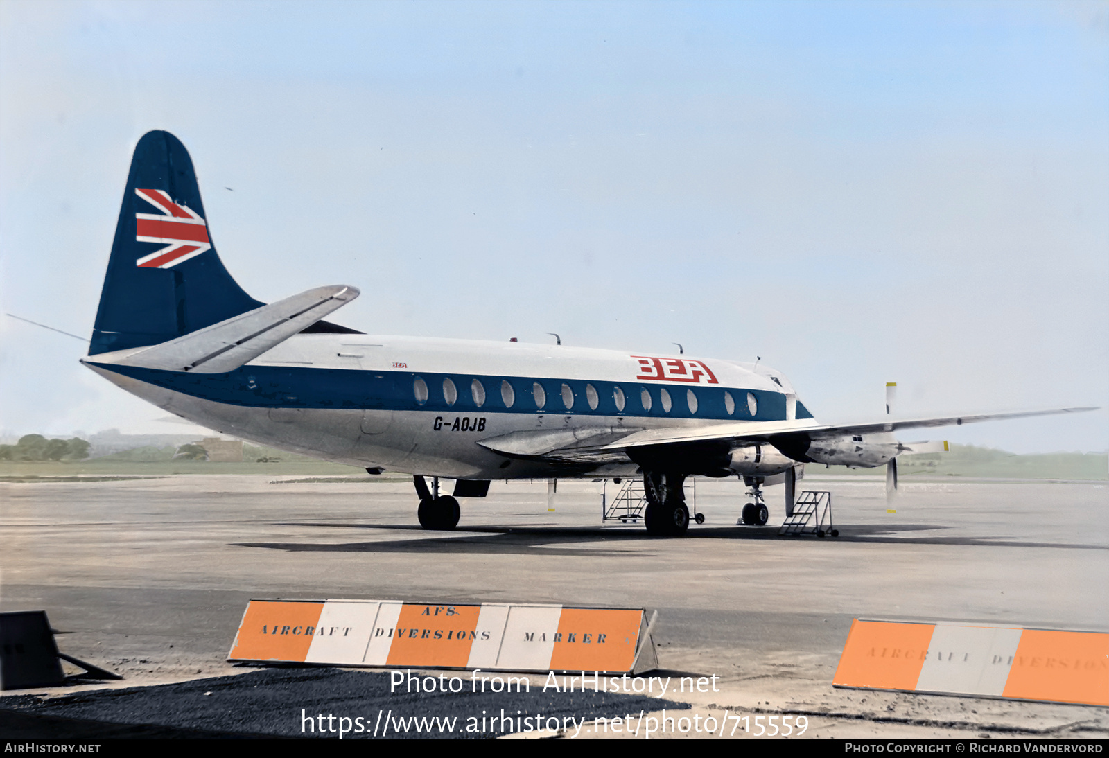 Aircraft Photo of G-AOJB | Vickers 802 Viscount | BEA - British European Airways | AirHistory.net #715559