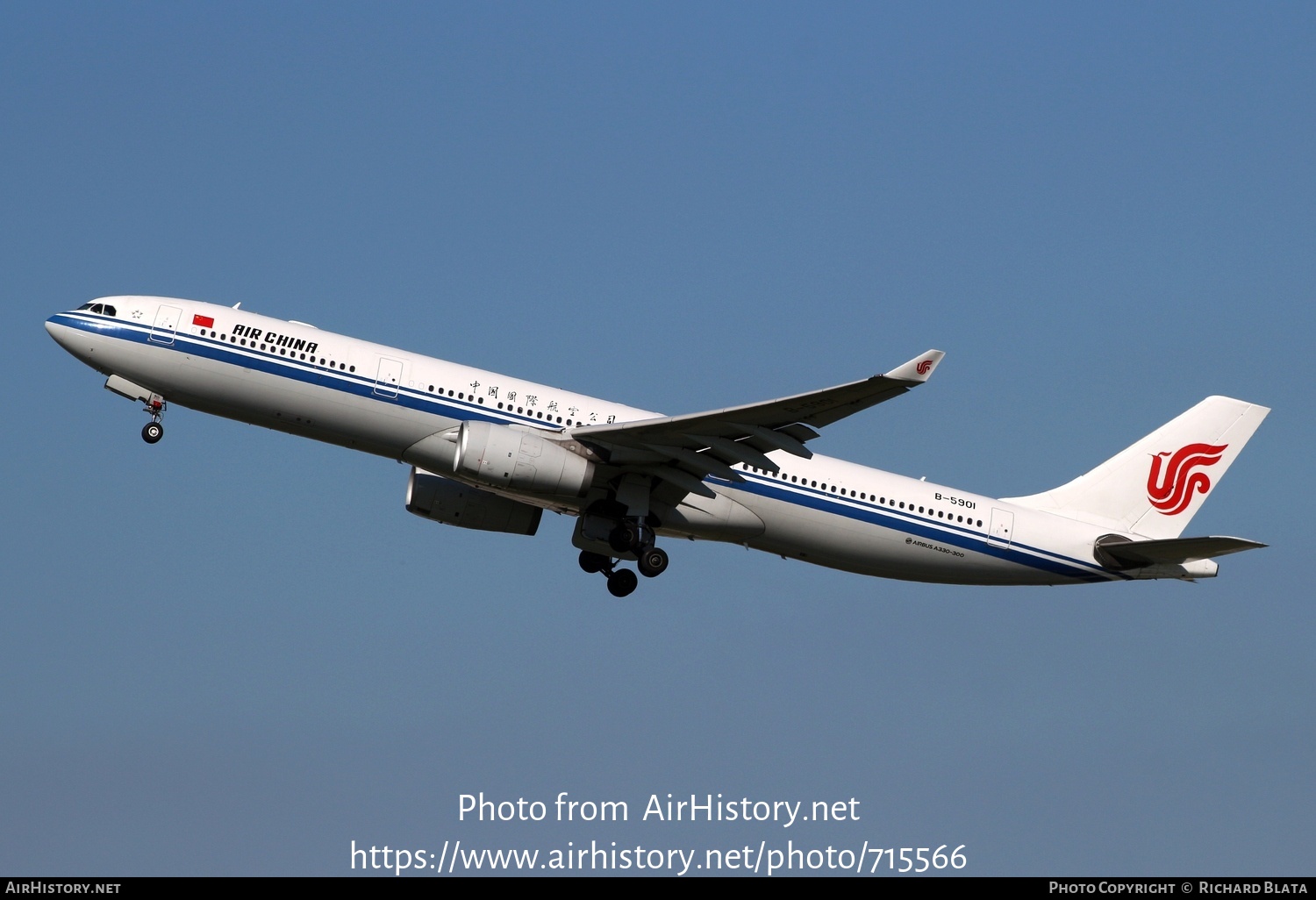 Aircraft Photo of B-5901 | Airbus A330-343E | Air China | AirHistory.net #715566