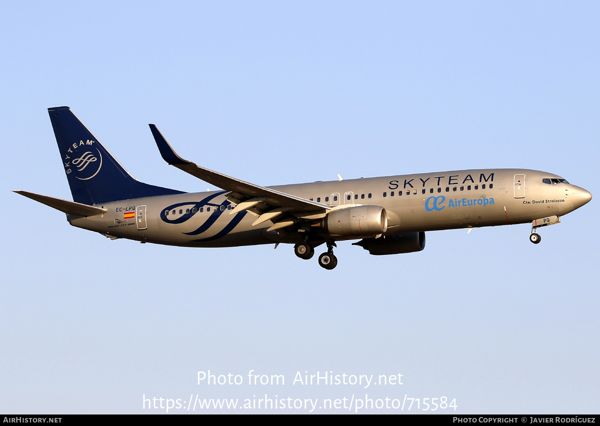 Aircraft Photo of EC-LPQ | Boeing 737-85P | Air Europa | AirHistory.net #715584