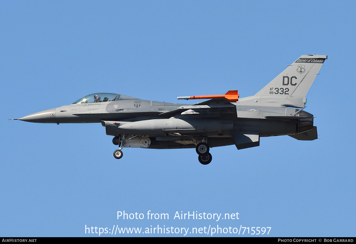 Aircraft Photo of 86-0322 / AF86-322 | General Dynamics F-16C Fighting Falcon | USA - Air Force | AirHistory.net #715597