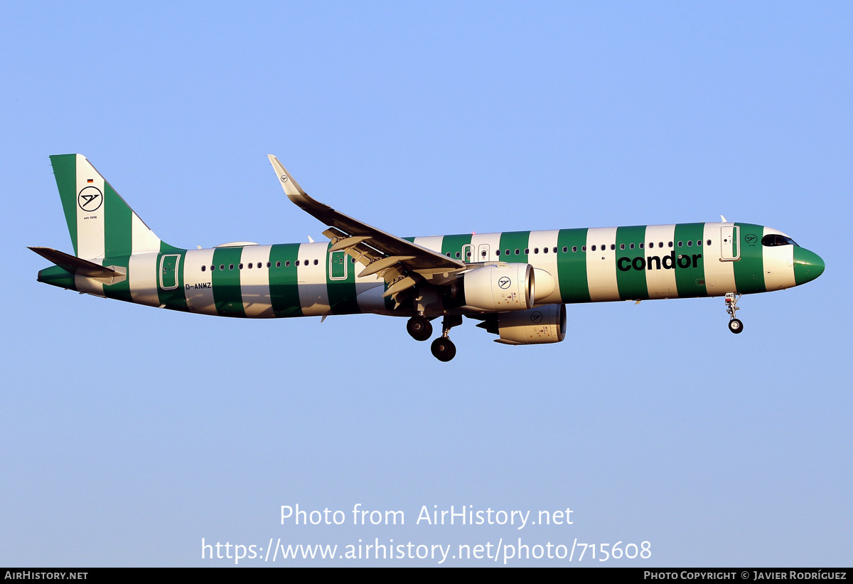 Aircraft Photo of D-ANMZ | Airbus A321-271NX | Condor Flugdienst | AirHistory.net #715608