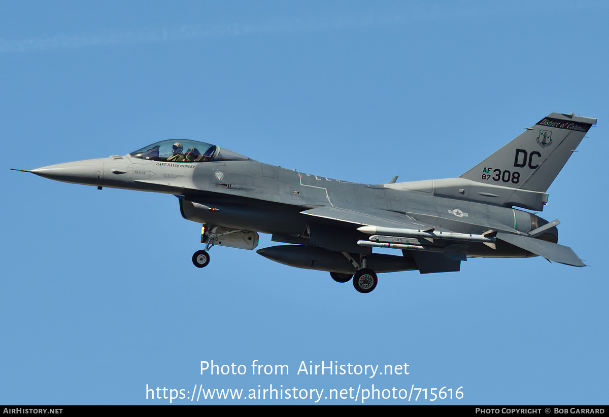 Aircraft Photo of 87-0308 / AF87-308 | General Dynamics F-16C Fighting Falcon | USA - Air Force | AirHistory.net #715616