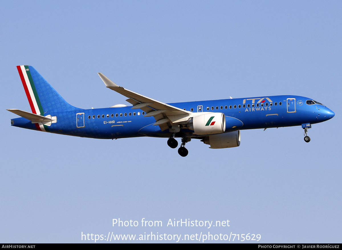 Aircraft Photo of EI-HHR | Airbus A220-300 (BD-500-1A11) | ITA Airways | AirHistory.net #715629