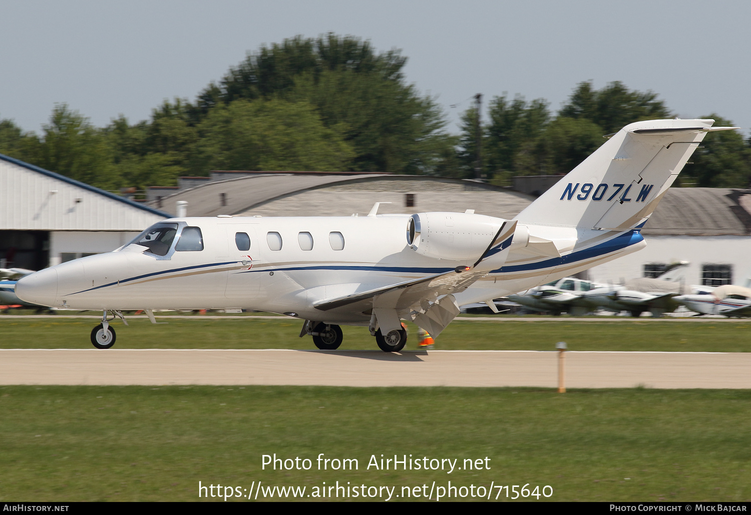 Aircraft Photo of N907LW | Cessna 525 CitationJet M2 | AirHistory.net #715640