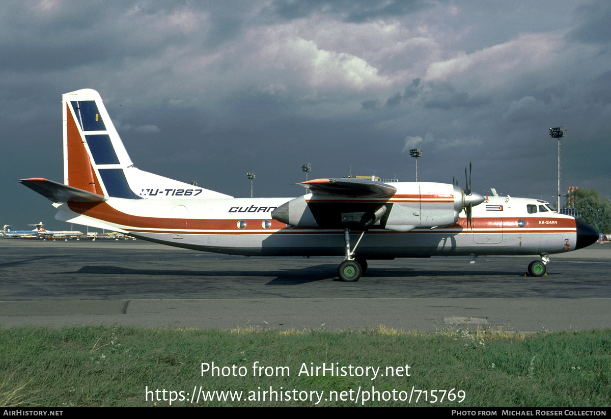 Aircraft Photo of CU-T1267 | Antonov An-24RV | Cubana | AirHistory.net #715769