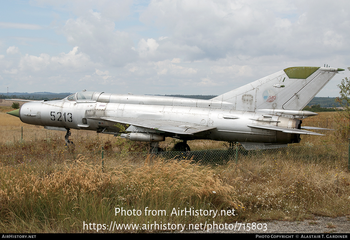 Aircraft Photo of 5213 | Mikoyan-Gurevich MiG-21MF | Czechia - Air Force | AirHistory.net #715803