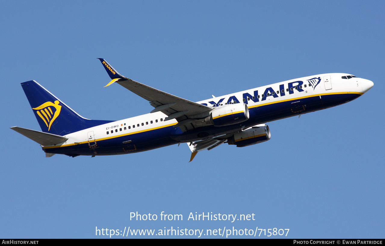 Aircraft Photo of EI-DWO | Boeing 737-8AS | Ryanair | AirHistory.net #715807