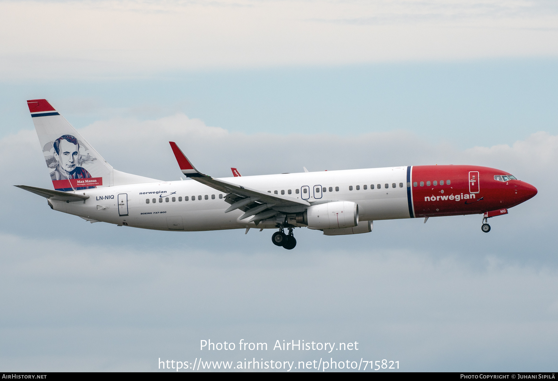 Aircraft Photo of LN-NIQ | Boeing 737-86N | Norwegian | AirHistory.net #715821