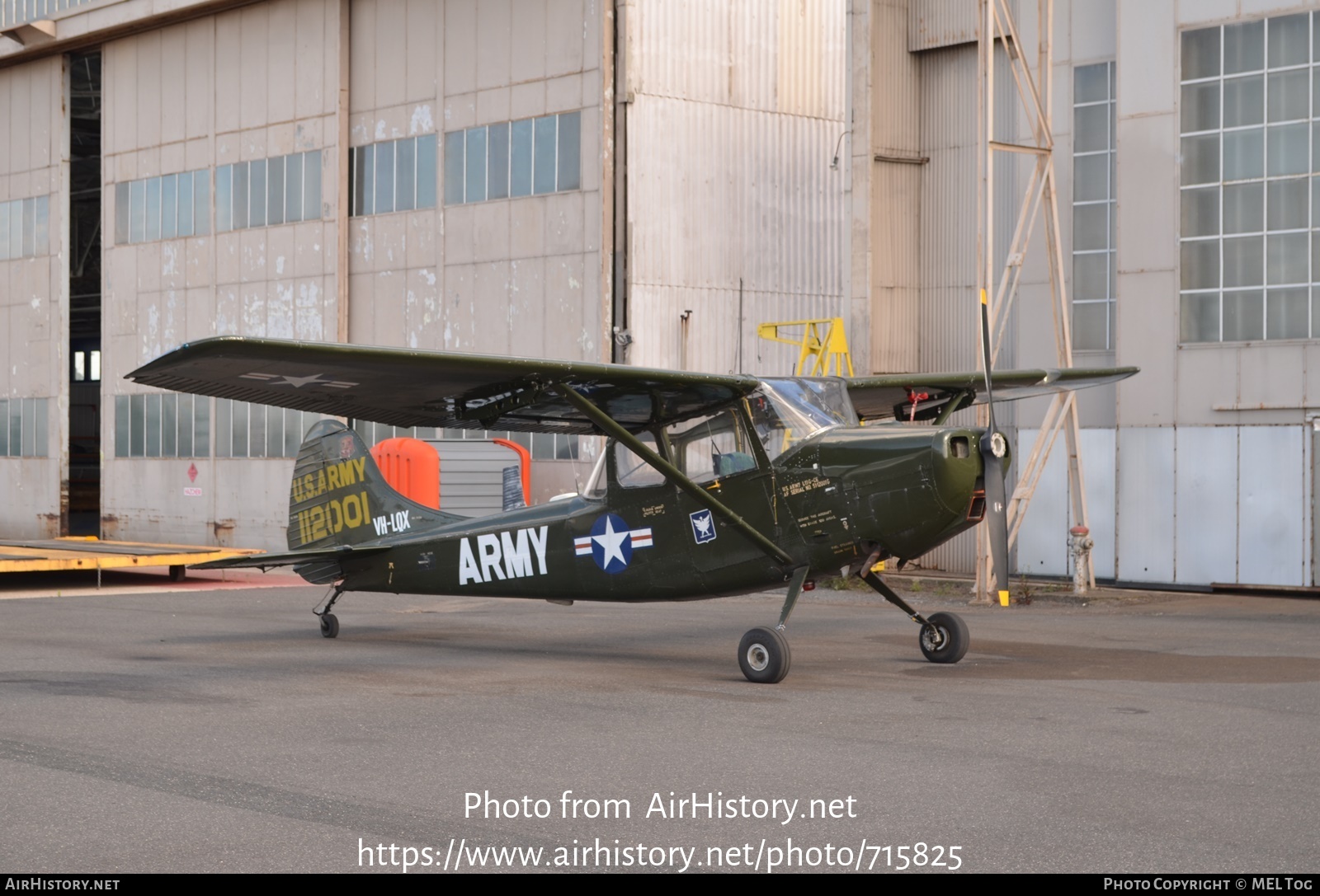 Aircraft Photo of VH-LQX / 51-12001 | Cessna O-1A Bird Dog | USA - Army | AirHistory.net #715825