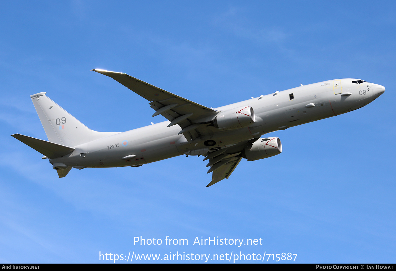 Aircraft Photo of ZP809 | Boeing P-8A Poseidon MRA1 | UK - Air Force | AirHistory.net #715887