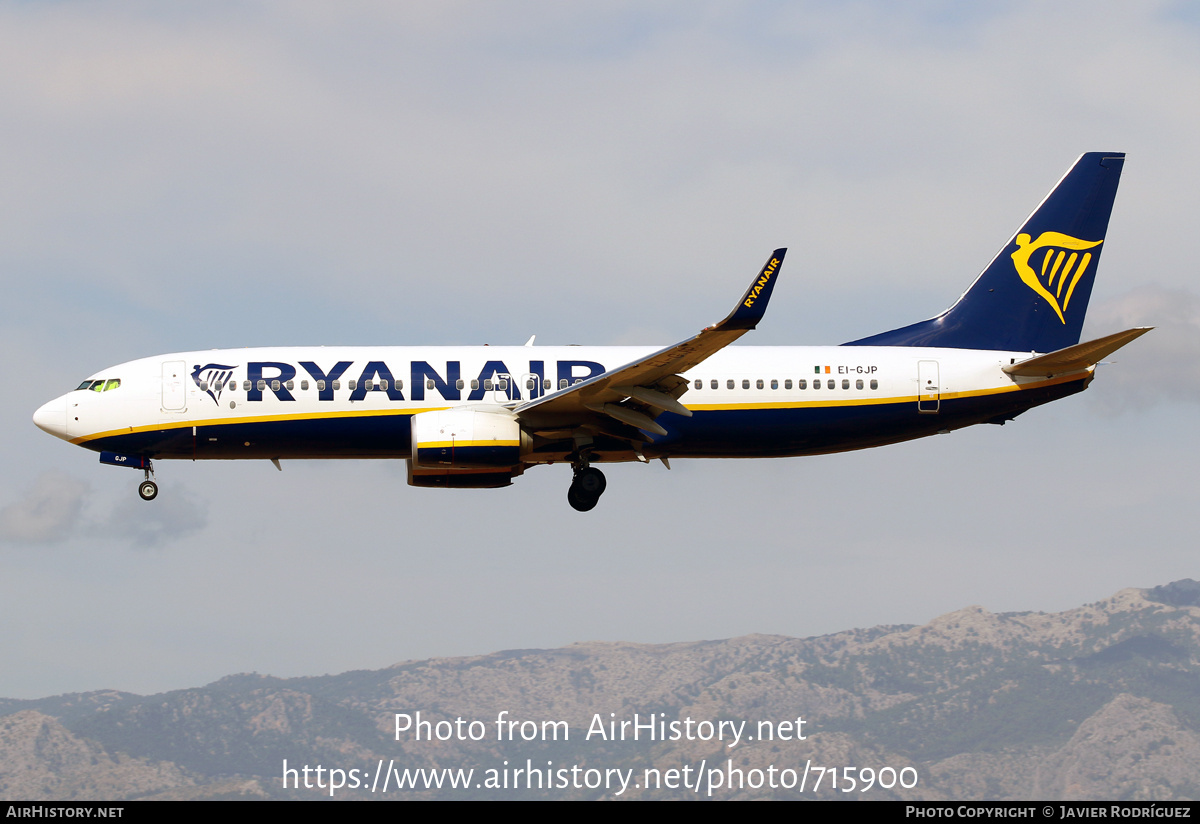 Aircraft Photo of EI-GJP | Boeing 737-800 | Ryanair | AirHistory.net #715900