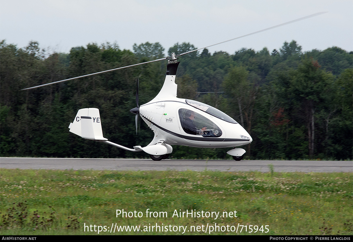 Aircraft Photo of C-FGYE | AutoGyro Cavalon | AirHistory.net #715945