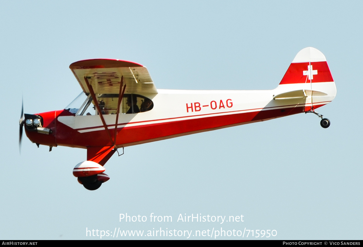 Aircraft Photo of HB-OAG | Piper J-3C-65 Cub | AirHistory.net #715950