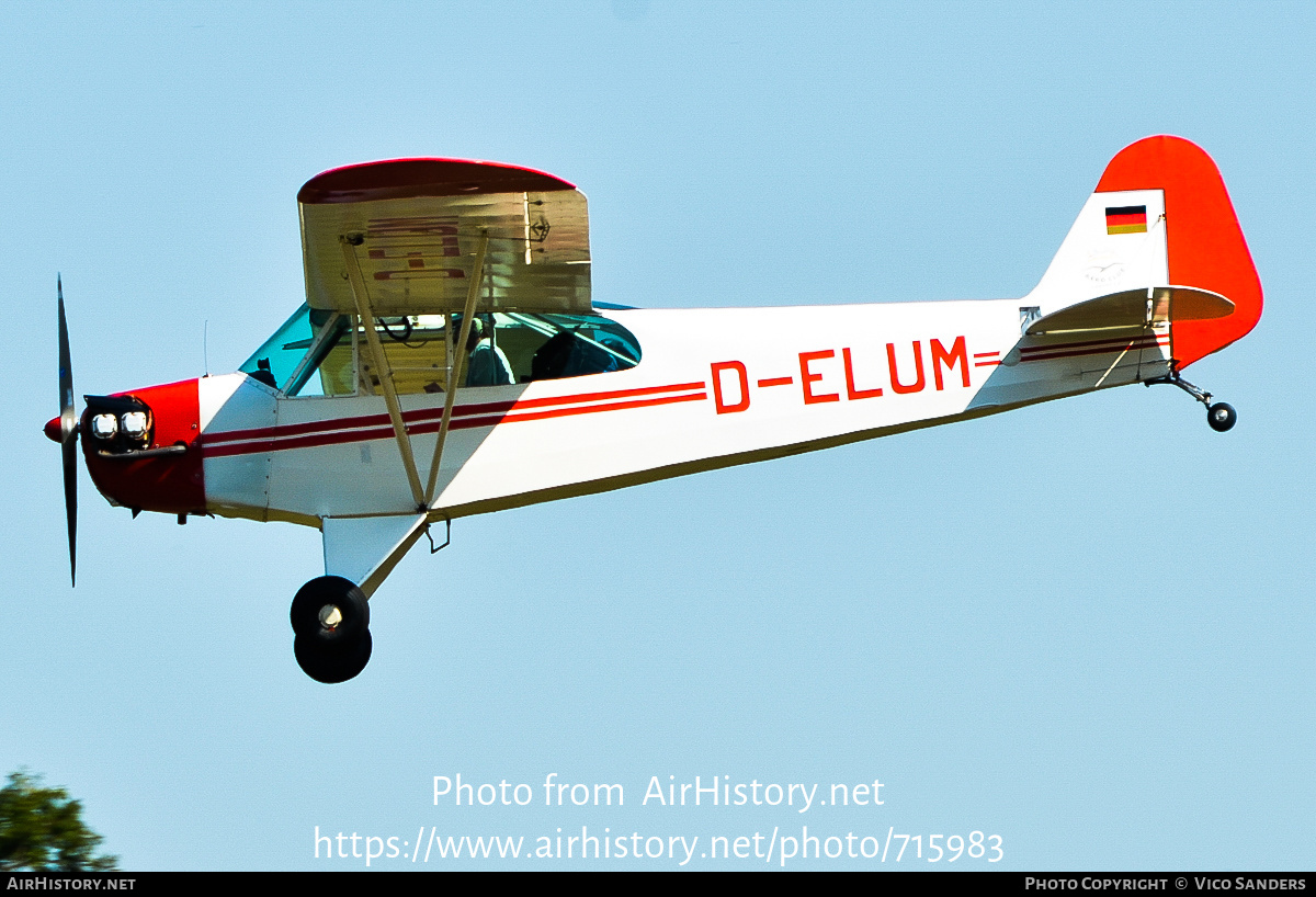 Aircraft Photo of D-ELUM | Piper J-3C-65 Cub | Aero Club Coburg | AirHistory.net #715983