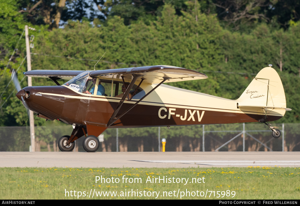 Aircraft Photo of CF-JXV | Piper PA-12 Super Cruiser | AirHistory.net #715989