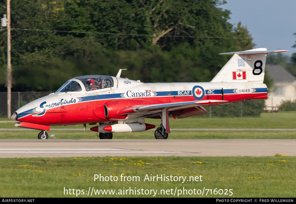 Aircraft Photo of 114149 | Canadair CT-114 Tutor (CL-41A) | Canada - Air Force | AirHistory.net #716025