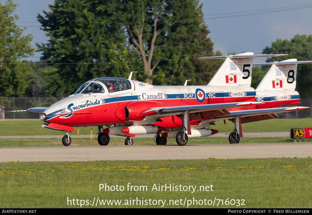 Aircraft Photo of 114058 | Canadair CT-114 Tutor (CL-41A) | Canada - Air Force | AirHistory.net #716032