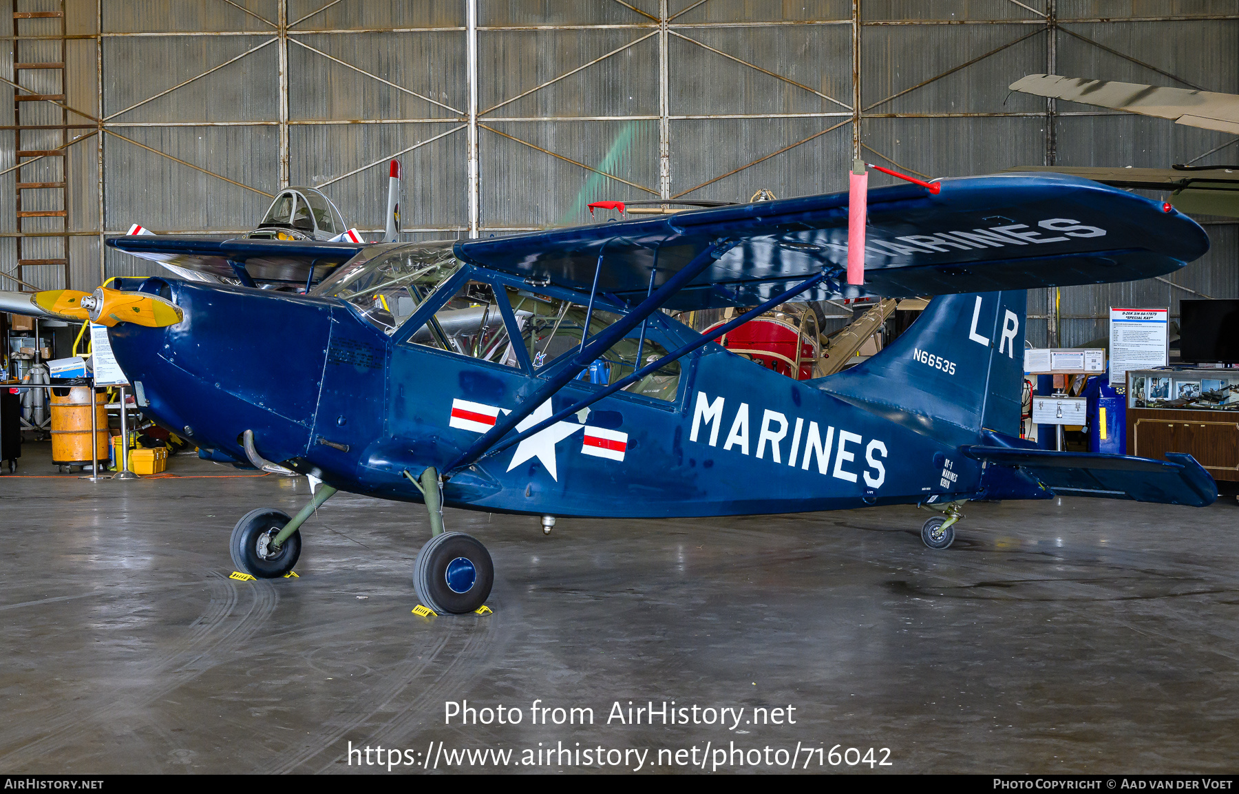 Aircraft Photo of N66535 / 03918 | Stinson L-5E Sentinel | USA - Marines | AirHistory.net #716042