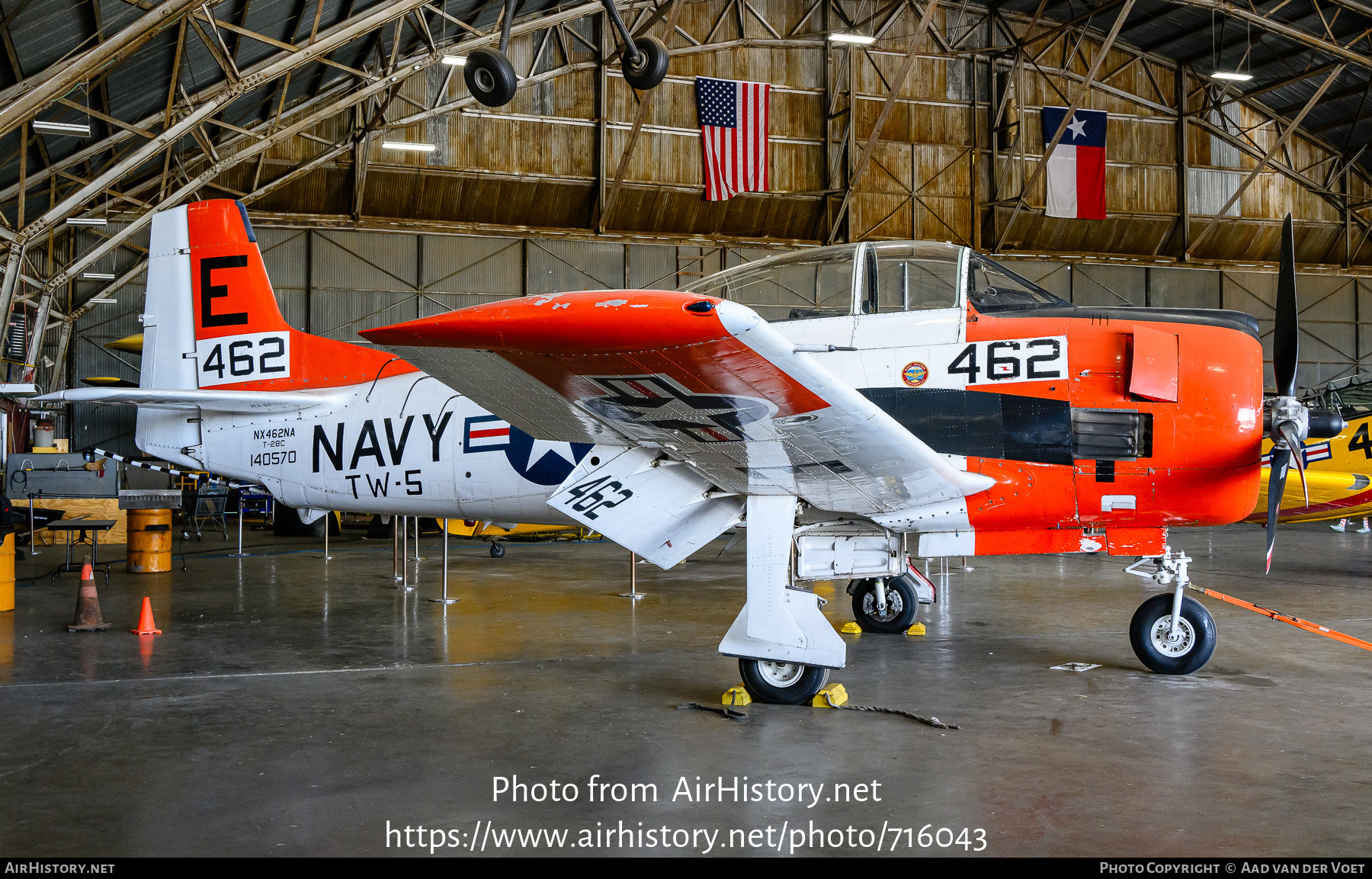 Aircraft Photo of N462NA / NX462NA / 140570 | North American T-28C Trojan | USA - Navy | AirHistory.net #716043