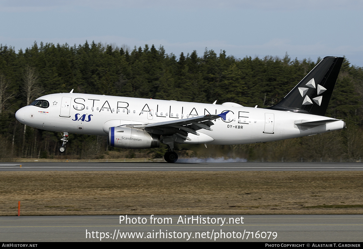 Aircraft Photo of OY-KBR | Airbus A319-131 | Scandinavian Airlines - SAS | AirHistory.net #716079