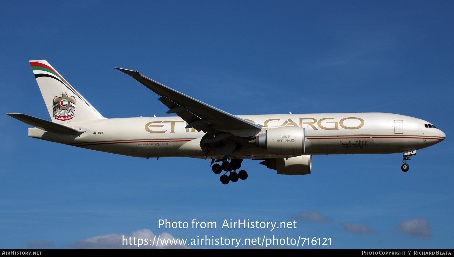 Aircraft Photo of A6-DDA | Boeing 777-FFX | Etihad Airways Cargo | AirHistory.net #716121