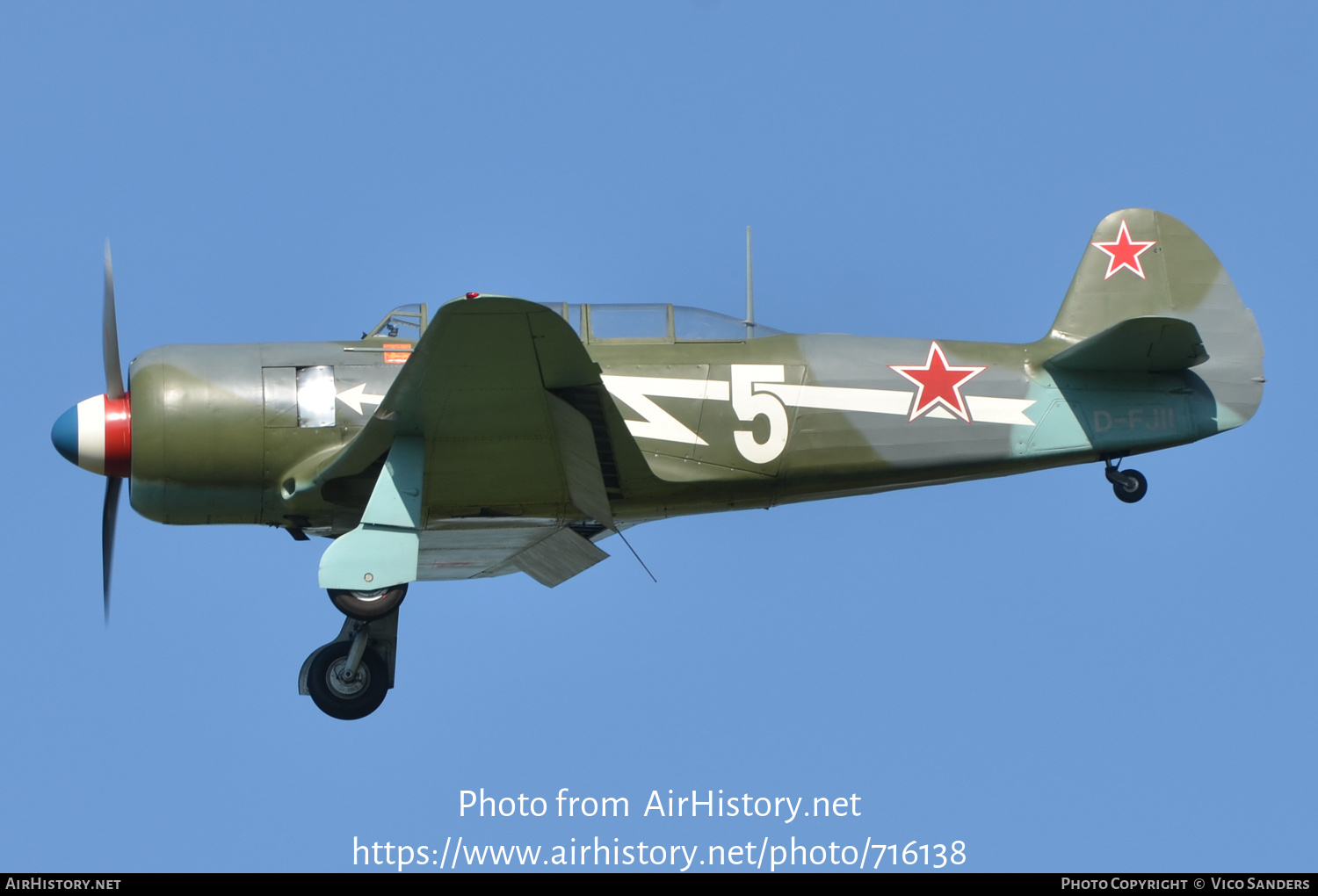 Aircraft Photo of D-FJII / 5 white | Yakovlev Yak-11 | Soviet Union - Air Force | AirHistory.net #716138