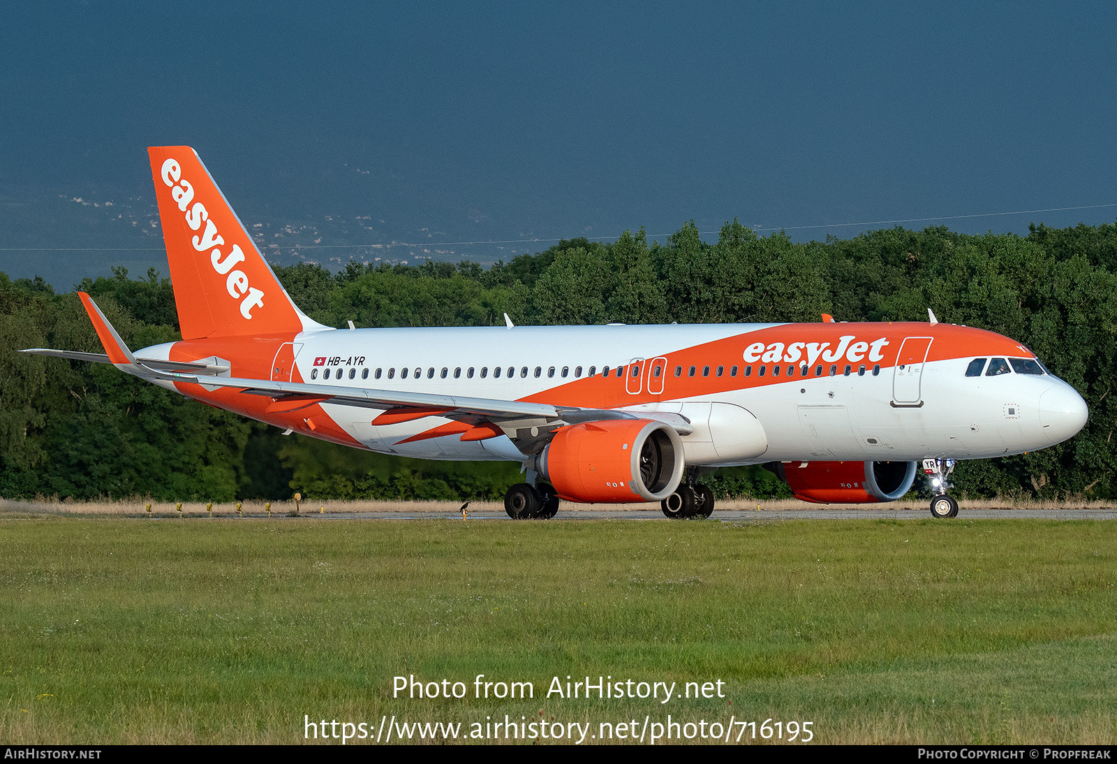 Aircraft Photo of HB-AYR | Airbus A320-251N | EasyJet | AirHistory.net #716195