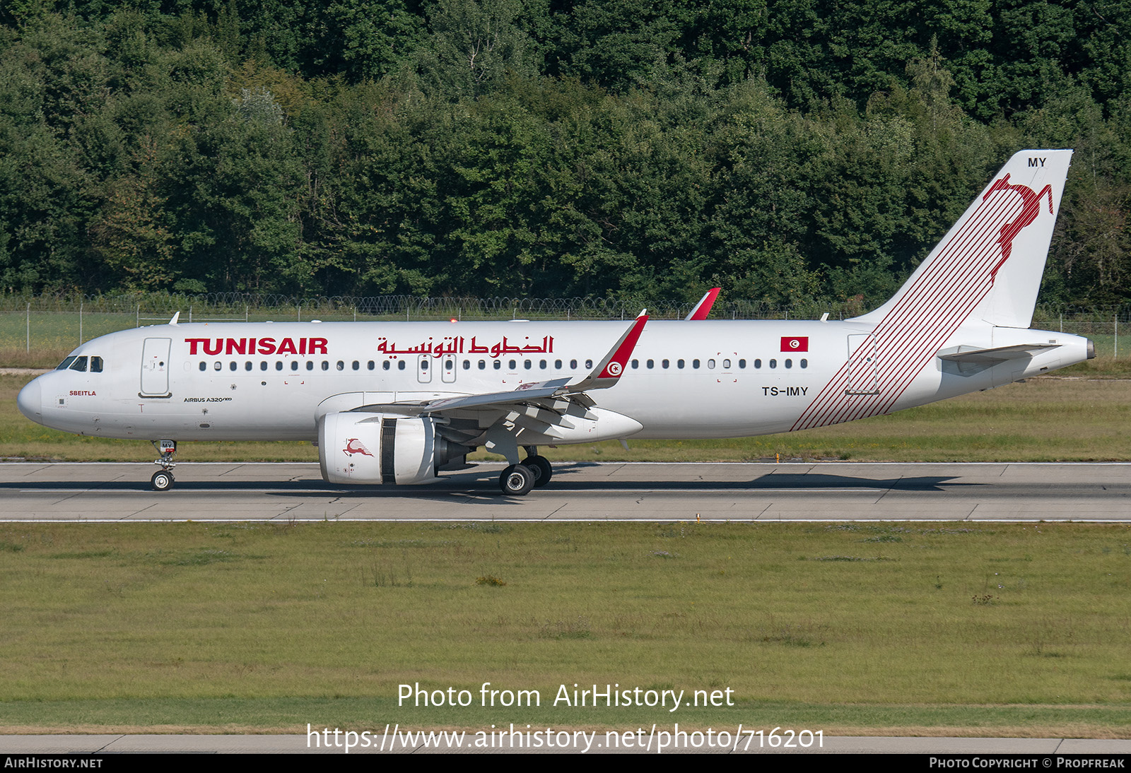 Aircraft Photo of TS-IMY | Airbus A320-251N | Tunisair | AirHistory.net #716201