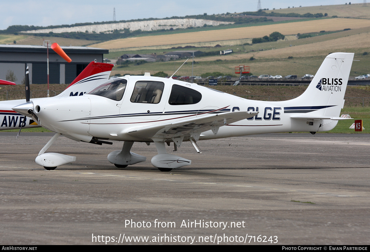 Aircraft Photo of G-OLGE | Cirrus SR-20 G3-GS | Bliss Aviation | AirHistory.net #716243