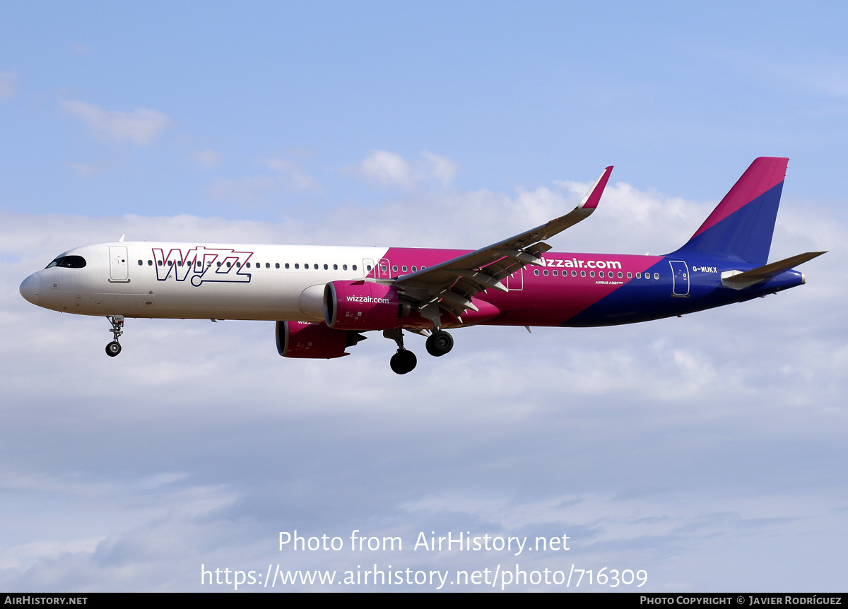 Aircraft Photo of G-WUKX | Airbus A321-271NX | Wizz Air | AirHistory.net #716309