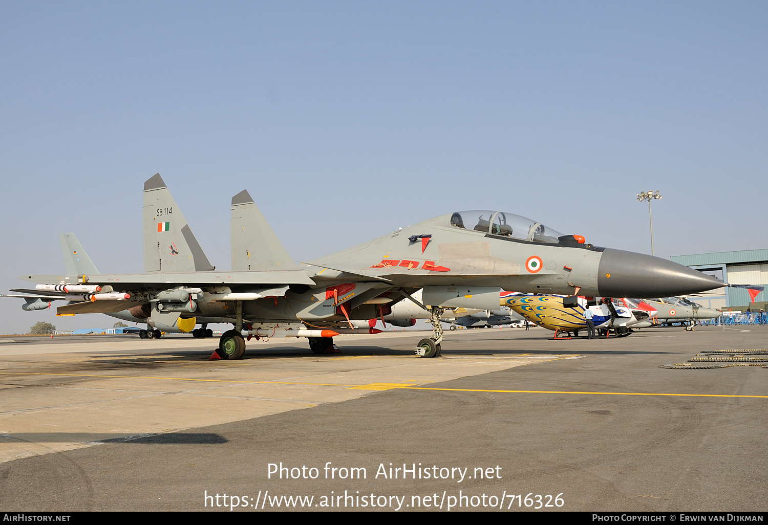 Aircraft Photo of SB114 | Sukhoi Su-30MKI | India - Air Force | AirHistory.net #716326