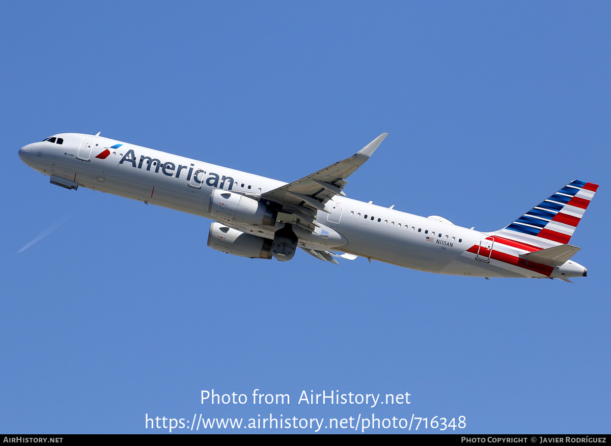 Aircraft Photo of N110AN | Airbus A321-231 | American Airlines | AirHistory.net #716348