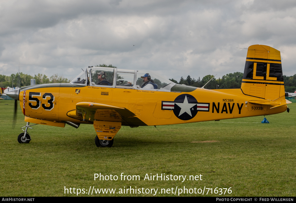 Aircraft Photo of N53BR / 533391 | Beech T-34A Mentor | USA - Navy | AirHistory.net #716376