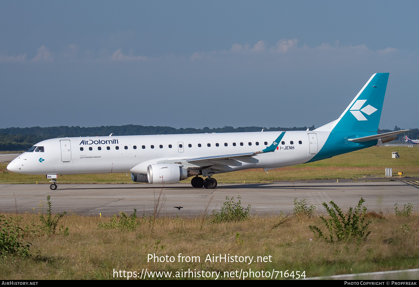 Aircraft Photo of I-JENH | Embraer 190LR (ERJ-190-100LR) | Air Dolomiti | AirHistory.net #716454